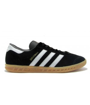 Adidas hamburg clearance leather black